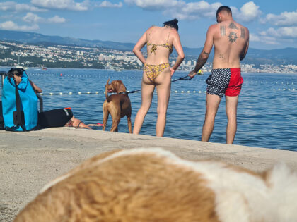 OPATIJA – Nova pseća plaža na Slatini s predivnim pogledom na Rijeku