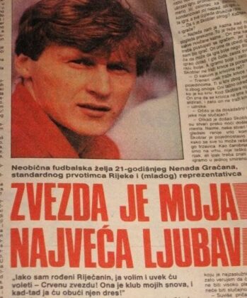Nenad Gračan Crvena zvezda je moja najveća ljubav nk Rijeka