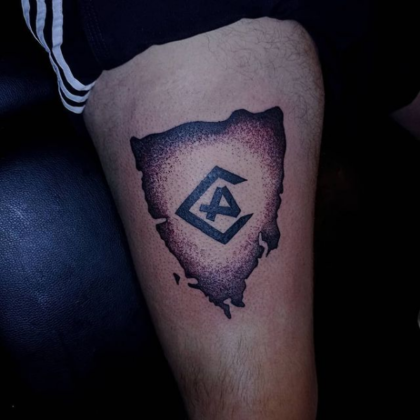 tetovaža ultras Armada Rijeka cijela Istra je plavo bijela