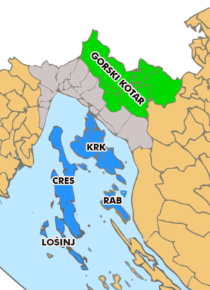 Zeleno i plavo – Znate li koliko Gorski kotar i Kvarnerski otoci imaju stanovnika