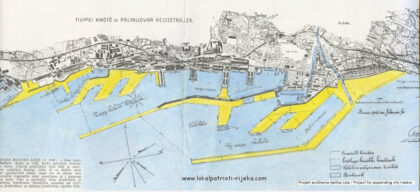 1917. Plan nove riječke luke Mađari