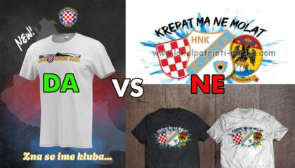 Grb Hajduka na Kvarneru može a od strane HNK Rijeke odbijenica