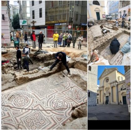 Ranokršćanski mozaik kod Kosog tornja u Rijeci zatrpali asfaltom !