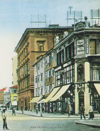 Fiume Rijeka Rušenje Casa Tiring i okolnih zgrada na Korzu 60-tih kao opomena da se ne zadire u gradsko povijesno tkivo korza