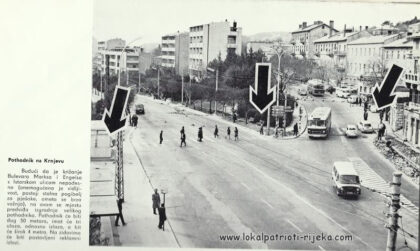 Pothodnik na Krnjevu planovi GRad rijeka promet pješaci