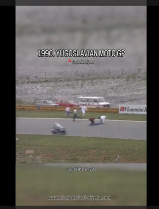 ludnicu i kaos na Svjetskom prvenstvu u motociklizmu održane na Grobniku (RIJEKA) 17. lipnja 1990.