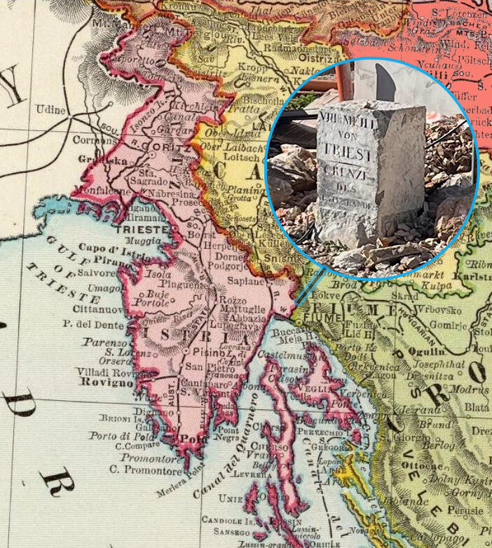 Na Pehlinu otkriven granični kamen, koji je dijelio austrijski (Trieste) i mađarski dio carstva, gdje se nalazila Rijeka