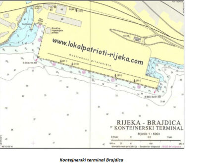 Kontejnerski terminal Brajdica dubina mora