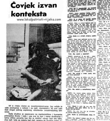 Nenad Vižin (1956.-1981.) Čovjek izvan konteksta intervju za omladinski časopis Val 1980.
