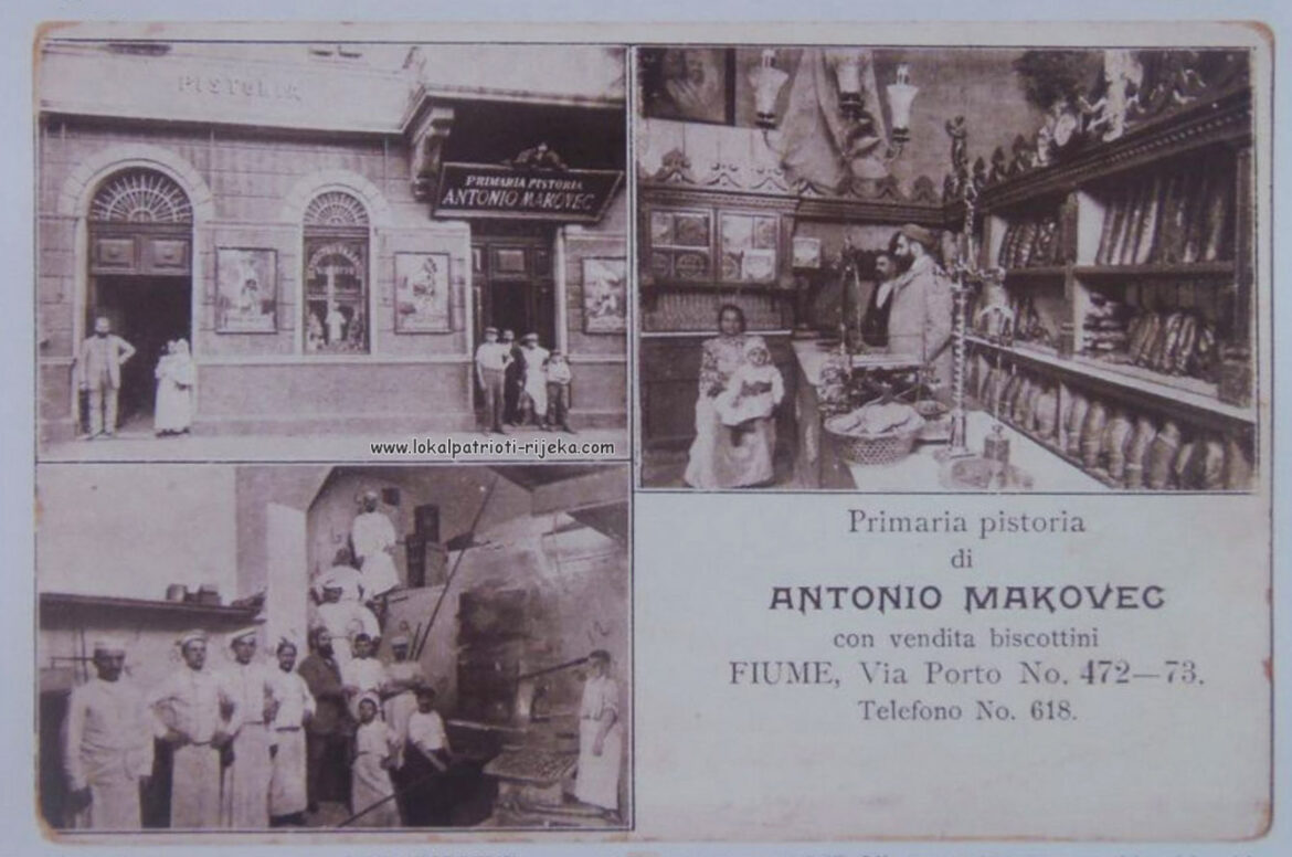 Primaria pistaria Antonio Markovec Fiume pekara Via Porto biscottini