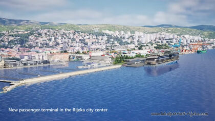Skica novog putničkog pomorskog terminala na Delti – Lučka uprava Rijeka LUR (2025.)