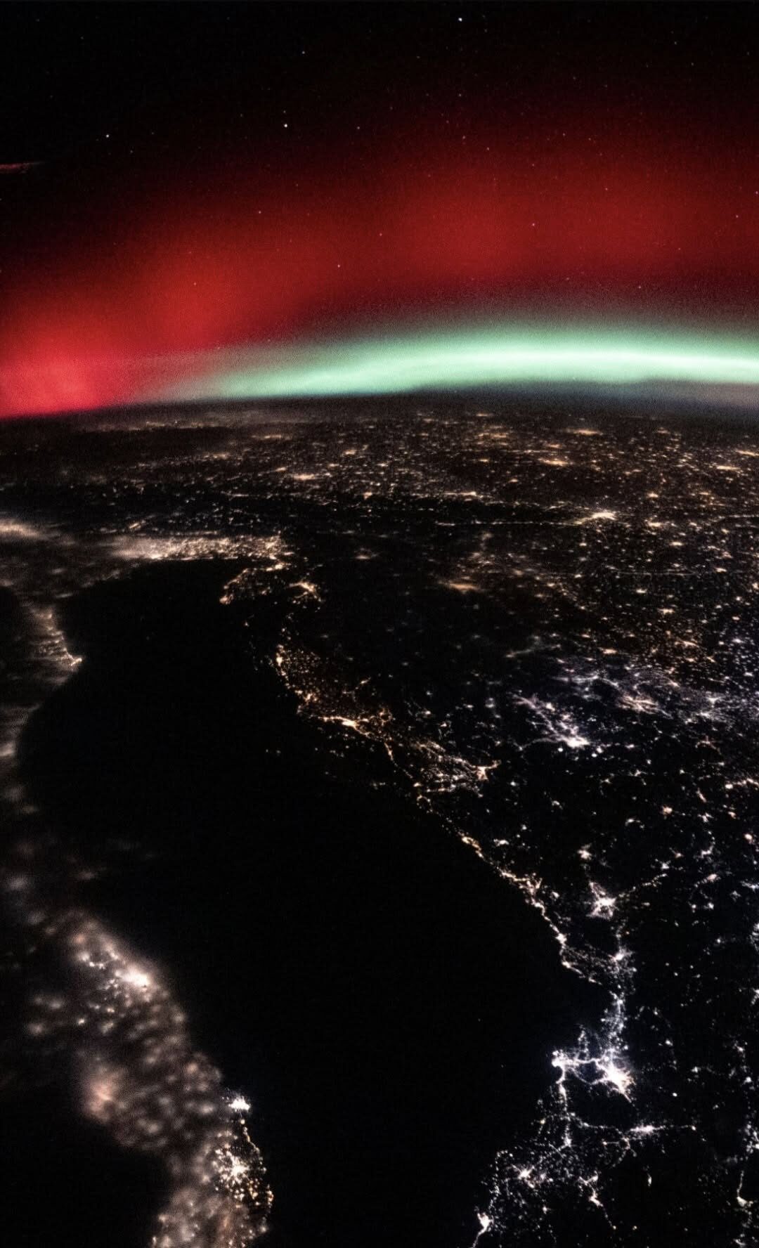 Aurora borealis Kvarner Rijeka ISS Hrvatska Europa 19.01.2026.