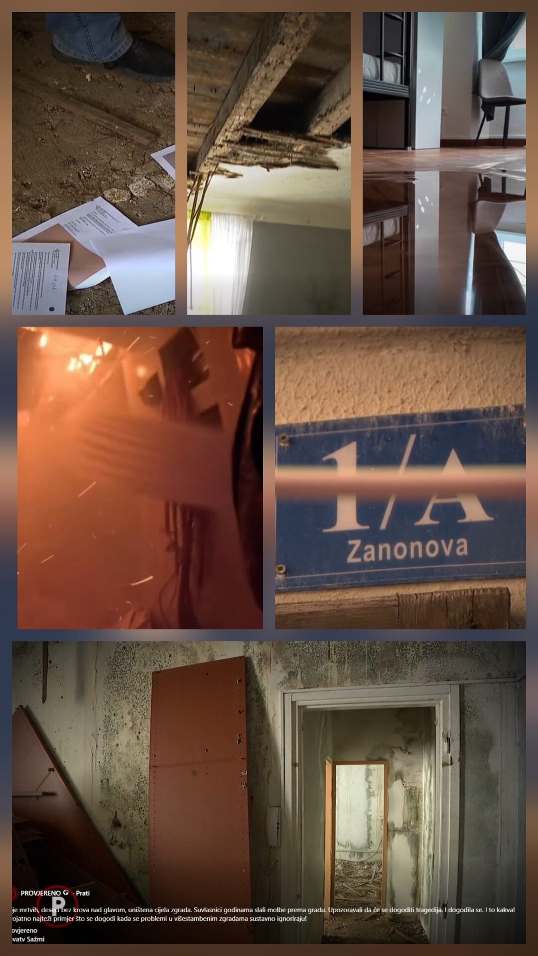 Ilegalni beskućnici zapalili zgradu na adresi Zanonova 1A