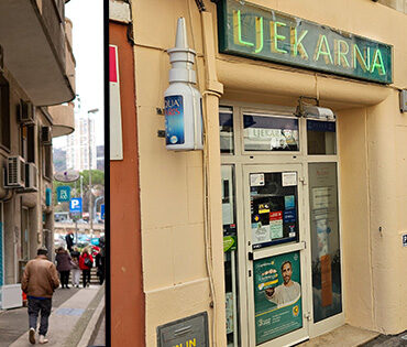 Ljekarna Rijeka prebojila kamenu fasadu na adresi Cambierieva 11 Potok Ri