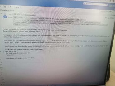 Pročitajte bolesni email o postavljenim bombama diljem škola u Hrvatskoj