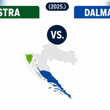 Koja je najturističkija regija u Hrvatskoj Istra ili Dalmacija (2025.)