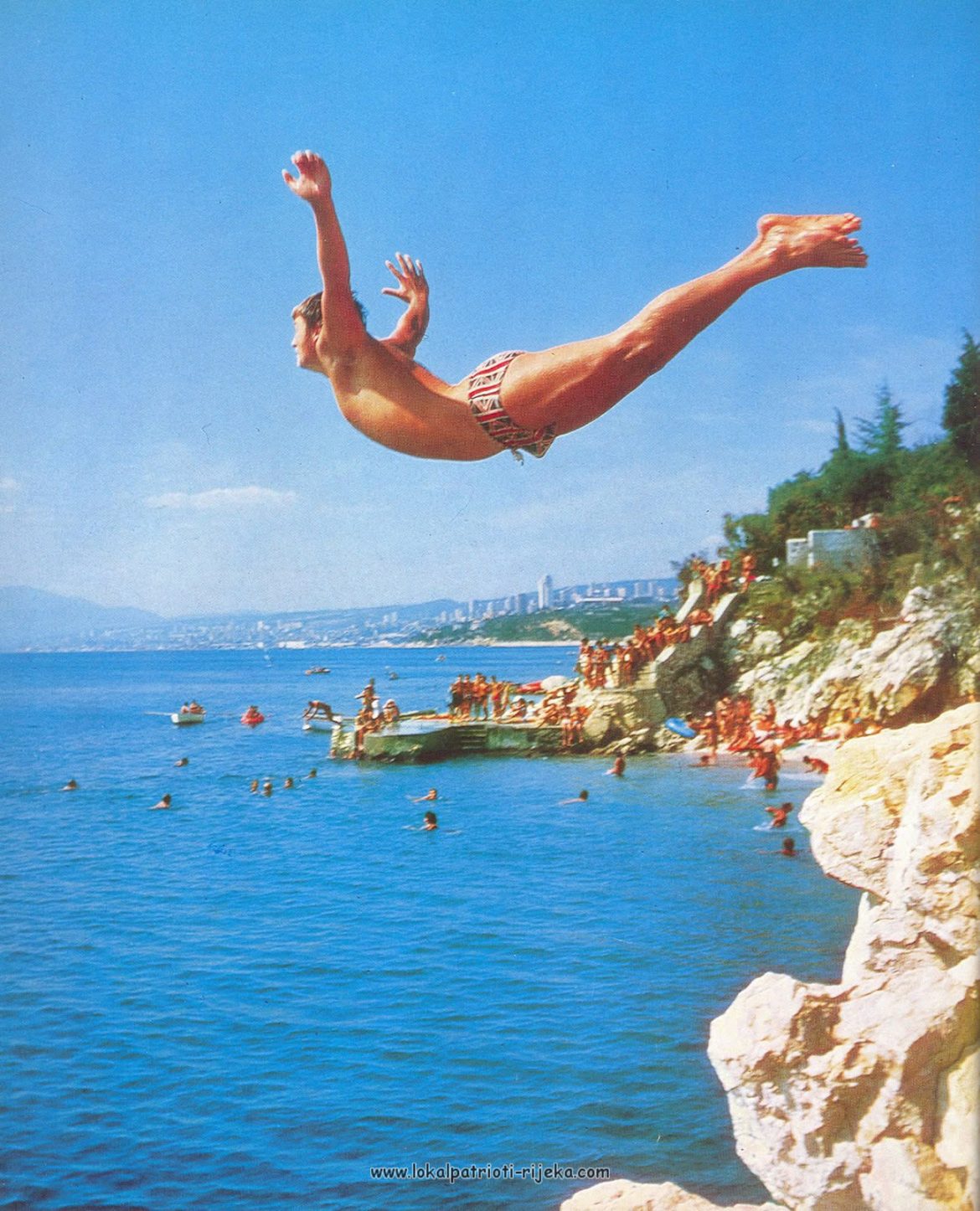 Rijeka ljeto Kvarner Žurkovo-Zelena vrata Skok na glavu lasta
