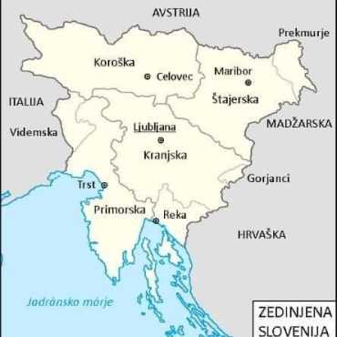Slovenci napravili kartu velike Slovenije Rijeka regija